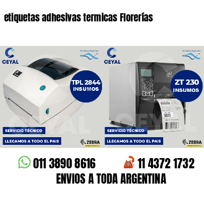 etiquetas adhesivas termicas Florerías