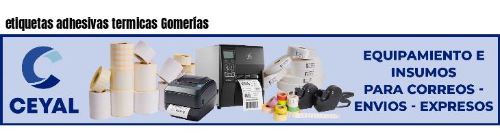 etiquetas adhesivas termicas Gomerías