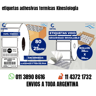 etiquetas adhesivas termicas Kinesiología