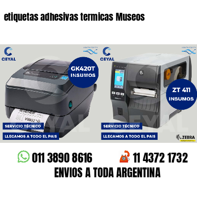etiquetas adhesivas termicas Museos
