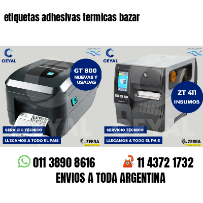etiquetas adhesivas termicas bazar