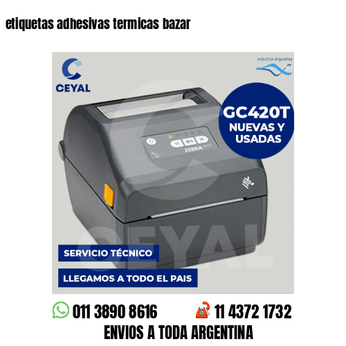 etiquetas adhesivas termicas bazar