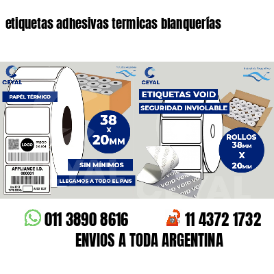 etiquetas adhesivas termicas blanquerías