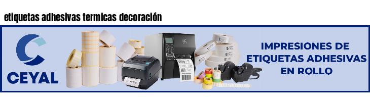 etiquetas adhesivas termicas decoración
