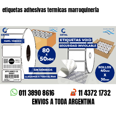 etiquetas adhesivas termicas marroquinería