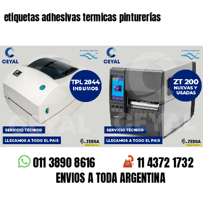 etiquetas adhesivas termicas pinturerías