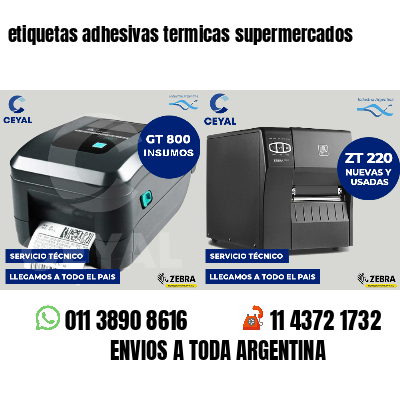 etiquetas adhesivas termicas supermercados