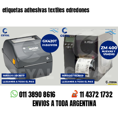 etiquetas adhesivas textiles edredones