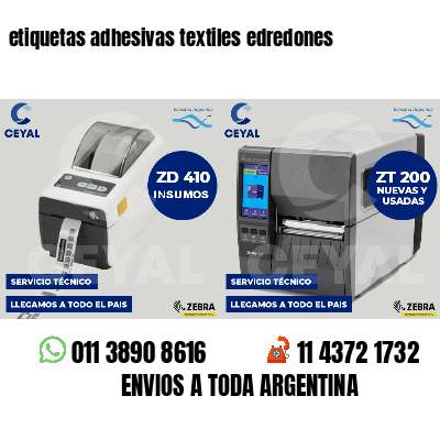 etiquetas adhesivas textiles edredones