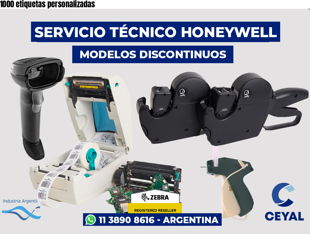1000 etiquetas personalizadas