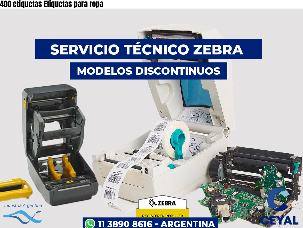 400 etiquetas Etiquetas para ropa