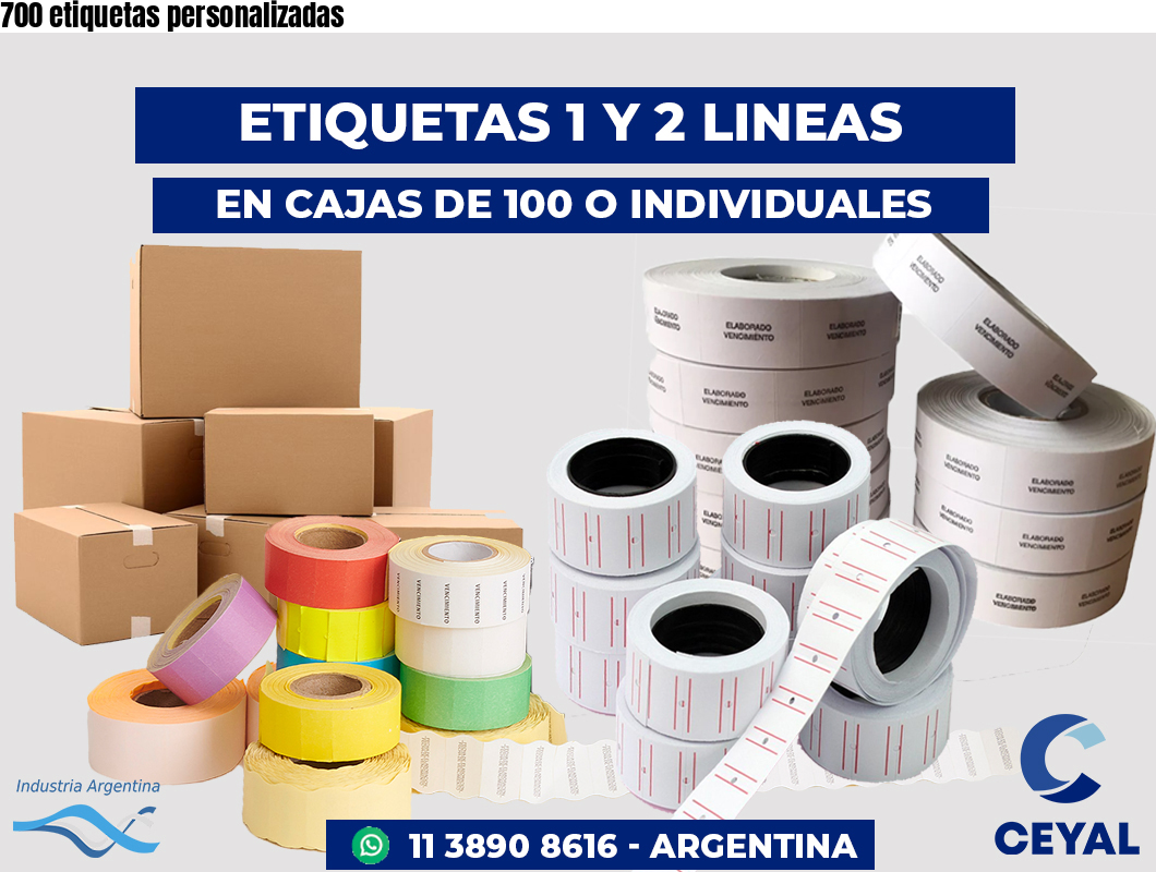 700 etiquetas personalizadas