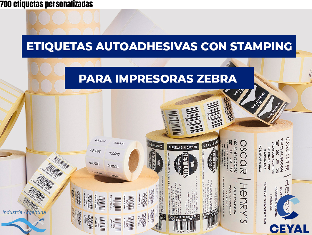 700 etiquetas personalizadas