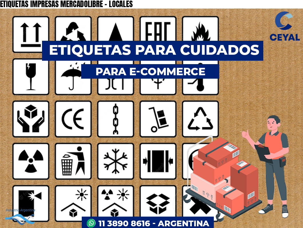 ETIQUETAS IMPRESAS MERCADOLIBRE – LOCALES