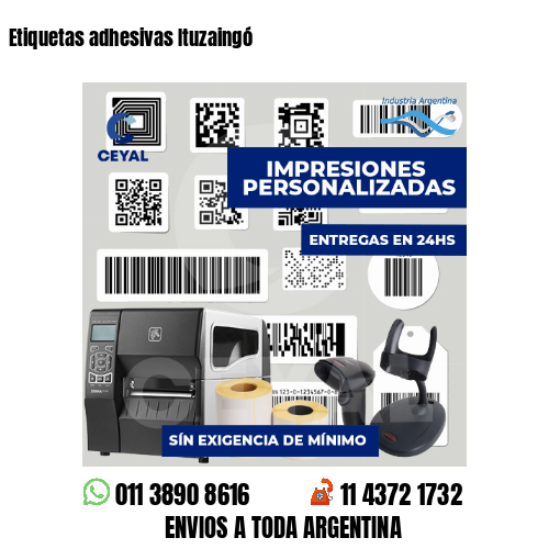 Etiquetas adhesivas Ituzaingó