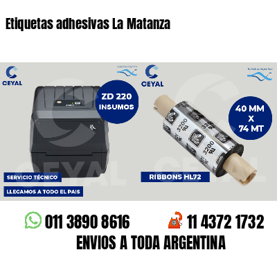 Etiquetas adhesivas La Matanza