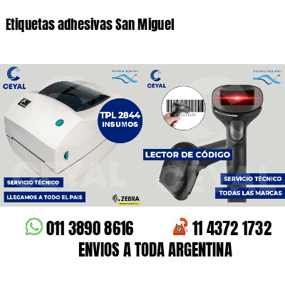 Etiquetas adhesivas San Miguel