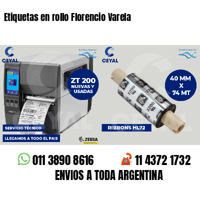 Etiquetas en rollo Florencio Varela