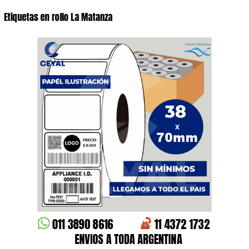 Etiquetas en rollo La Matanza