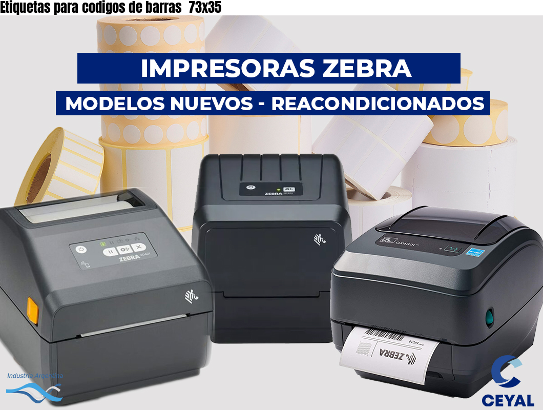 Etiquetas para codigos de barras  73x35