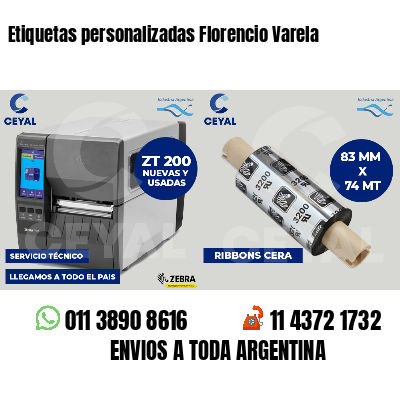 Etiquetas personalizadas Florencio Varela