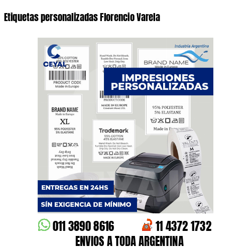 Etiquetas personalizadas Florencio Varela