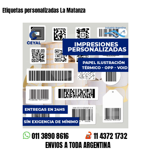 Etiquetas personalizadas La Matanza