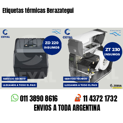 Etiquetas térmicas Berazategui