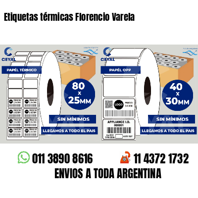 Etiquetas térmicas Florencio Varela