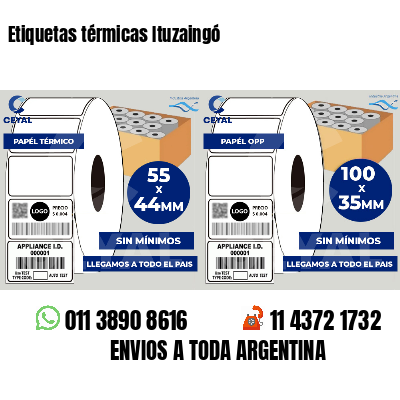 Etiquetas térmicas Ituzaingó
