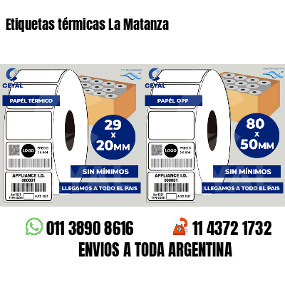 Etiquetas térmicas La Matanza