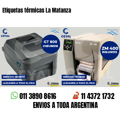 Etiquetas térmicas La Matanza