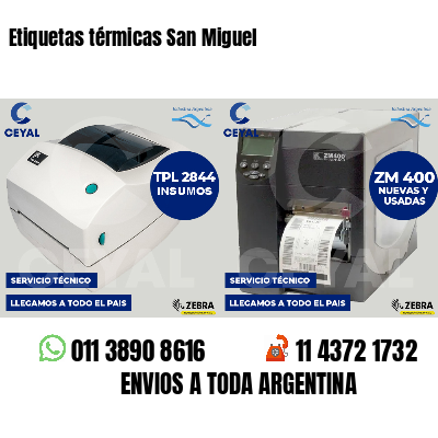 Etiquetas térmicas San Miguel