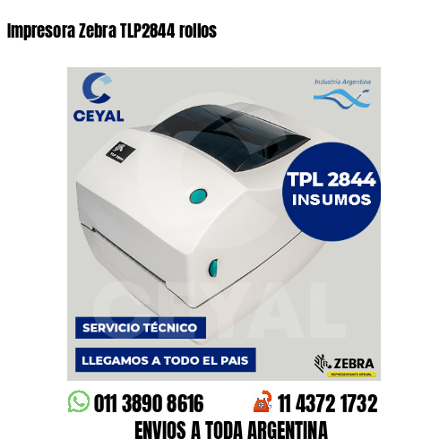 Impresora Zebra TLP2844 rollos