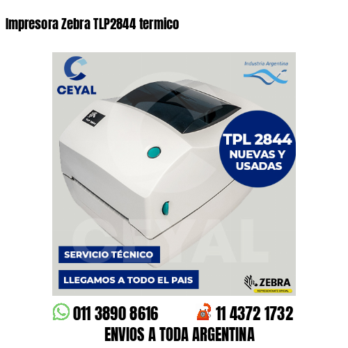 Impresora Zebra TLP2844 termico