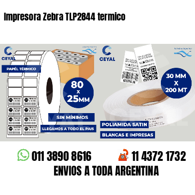 Impresora Zebra TLP2844 termico