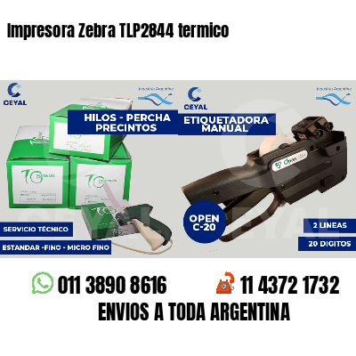 Impresora Zebra TLP2844 termico