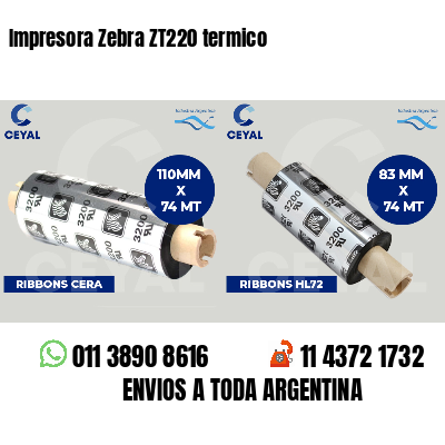 Impresora Zebra ZT220 termico