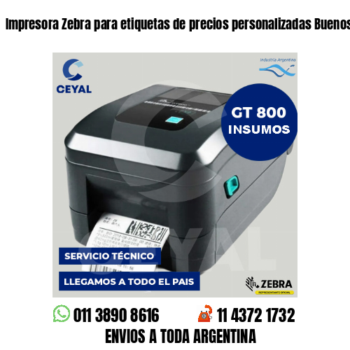 Impresora Zebra para etiquetas de precios personalizadas Buenos Aires