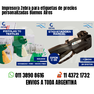 Impresora Zebra para etiquetas de precios personalizadas Buenos Aires