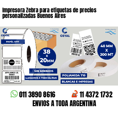 Impresora Zebra para etiquetas de precios personalizadas Buenos Aires