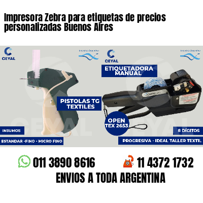 Impresora Zebra para etiquetas de precios personalizadas Buenos Aires