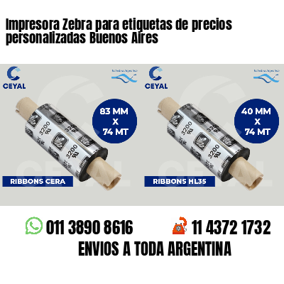 Impresora Zebra para etiquetas de precios personalizadas Buenos Aires