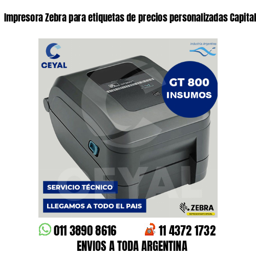 Impresora Zebra para etiquetas de precios personalizadas Capital Federal
