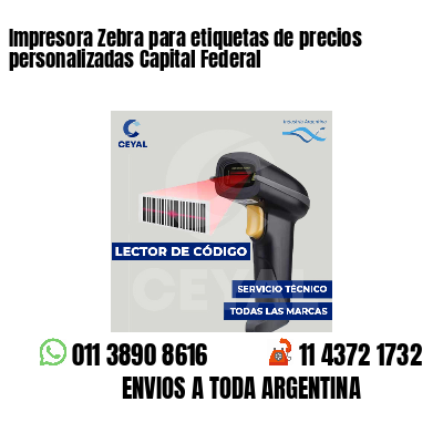 Impresora Zebra para etiquetas de precios personalizadas Capital Federal