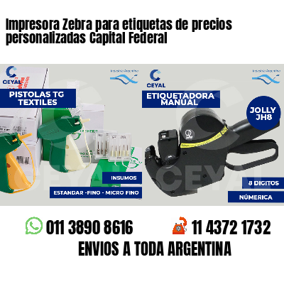 Impresora Zebra para etiquetas de precios personalizadas Capital Federal