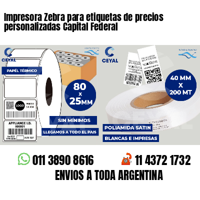 Impresora Zebra para etiquetas de precios personalizadas Capital Federal