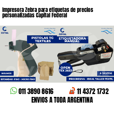 Impresora Zebra para etiquetas de precios personalizadas Capital Federal