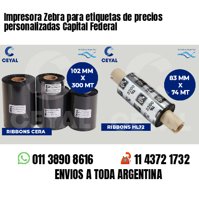 Impresora Zebra para etiquetas de precios personalizadas Capital Federal