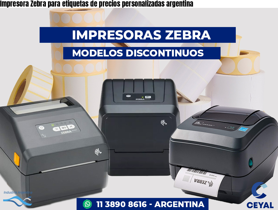 Impresora Zebra para etiquetas de precios personalizadas argentina
